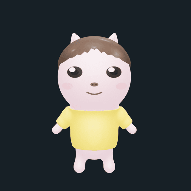 Pig: Hair, plain tee