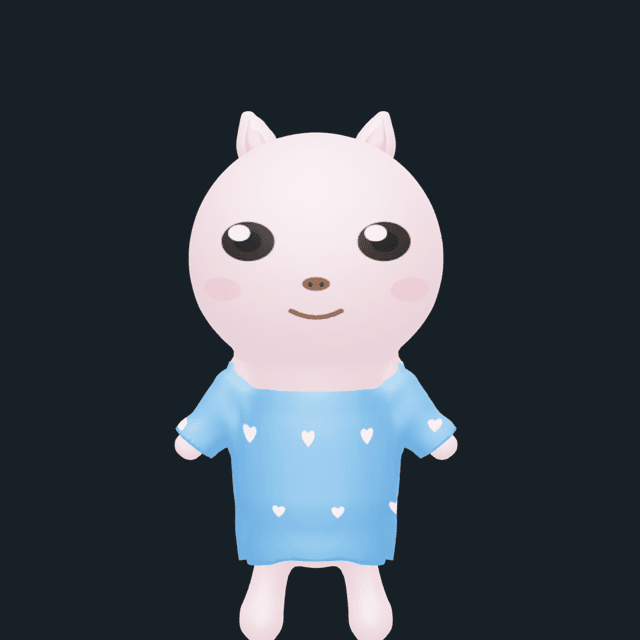 Pig: Hearts print