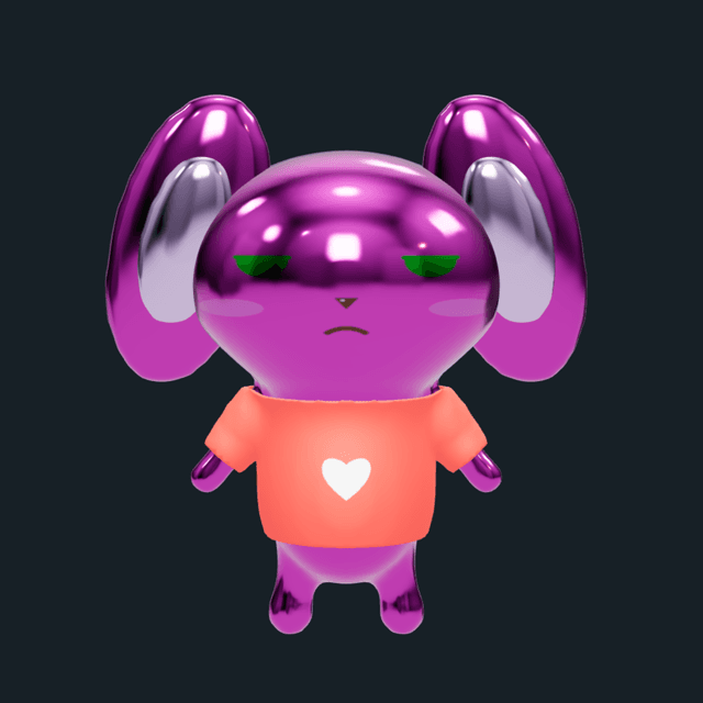 Bunny: Metallic purple