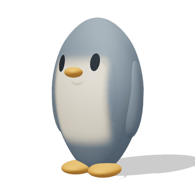 Bean Penguin character sample